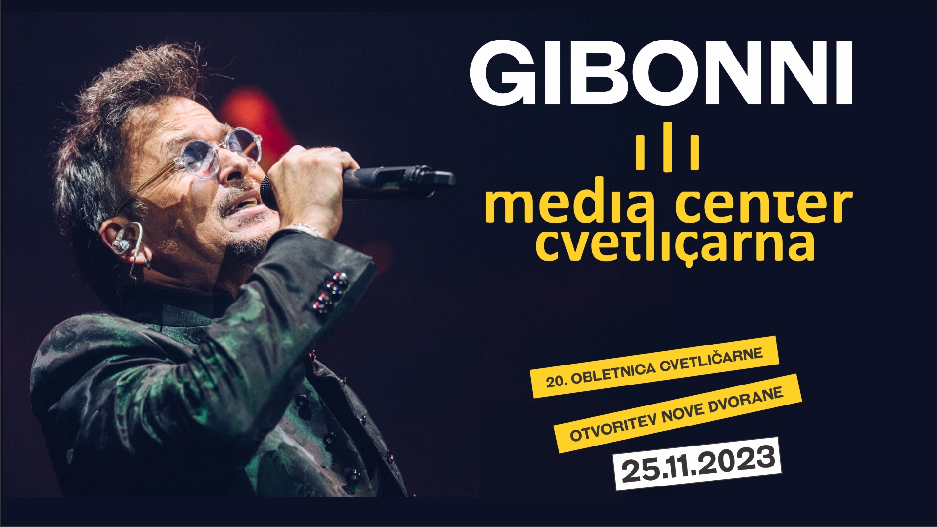 gibonni 20. obletnica cvetličarne in otvoritev nove dvorane media center